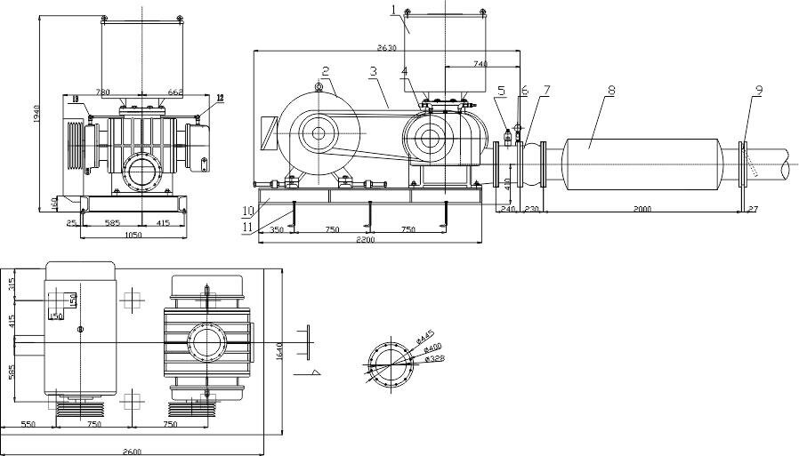 Габаритные размеры (чертеж) VARP Altair 300H