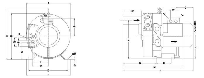 Габаритные размеры (чертеж) VARP Beta 87x750